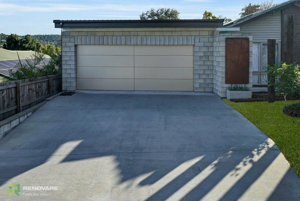 Renovare Mt Gravatt finished garage attached to a house