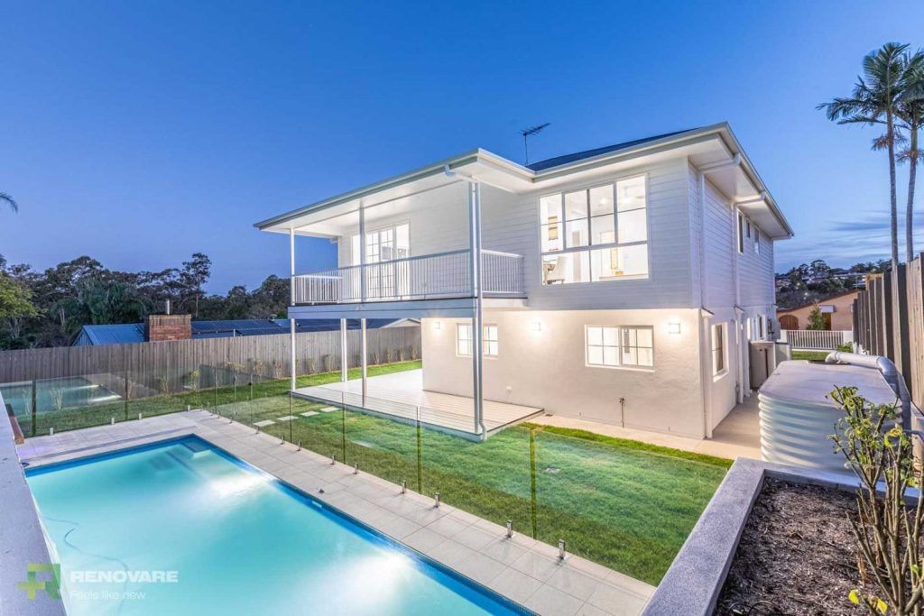 Recently renovated house with new landscaping and pool | Featured image for the blog Best Home Renovations from Renovate Mt Gravatt.