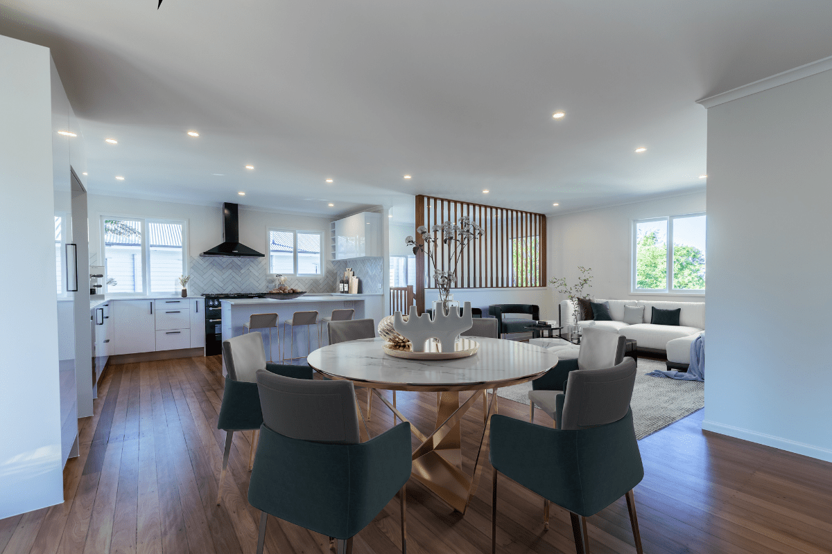 Recently renovated open plan living and dining area | Featured image for the Renovations Salisbury - Salisbury Home Renovations Location Page by Renovare Mt Gravatt.